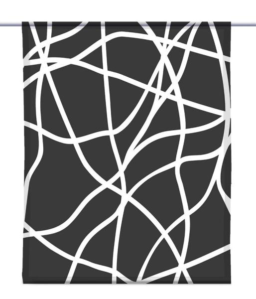 Moderna lines black, Scheibenhänger eckig